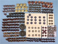 (18) Victorian Metal Button Sets, 235pc.