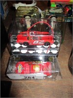 2 DALE EARNHART JR. CARS AND 2 FIGURES