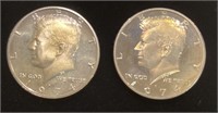 (2) 1974-S PROOF Kennedy Half Dollar Coins