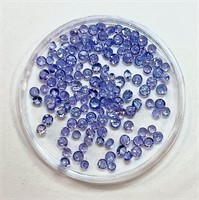 Certified 13.21 cts Assorted Round Tanzanite