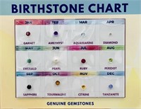 Genuine Gemstones "Birthstone Chart"