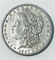1897 Silver Morgan Dollar AU