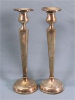 Pr. Weighted Sterling Silver Candlesticks