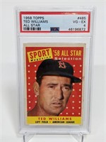 1958 Topps Ted Williams All Star #485 PSA 4