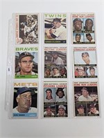 1 Page of 1964 Topps including HOF's
