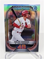 2021 Chrome Nolan Gorman Bowman Scout Top 100