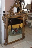 Large Vintage  Gold Mirror
