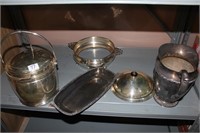 Shelf Lot- Silver Plated Serving Dishes