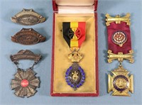 (5) Assorted Medals & Pins