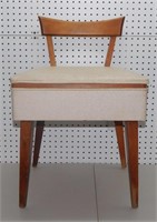 Vintage Sewing Chair with Contents