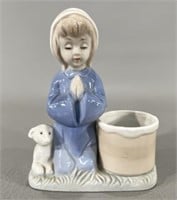 Praying Girl w/Lamb Figurine