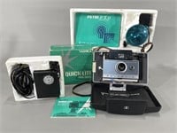 Polaroid Land Camera w/Flash, etc
