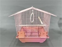 Vintage Pink Birdcage Complete Hang/Tabletop