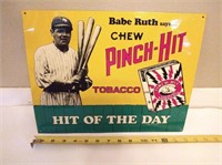 Babe Ruth Tobacco Advertisement Sign/11x14/Made