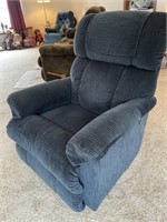 Blue recliner