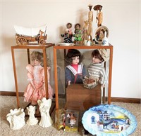 3 porcelain dolls, decor, and more!