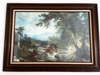 Large original framed painting