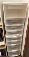 Stacking storage drawers