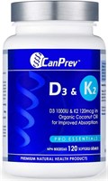 Sealed CanPrev D3 & K2 - Organic Coconut Oil (120
