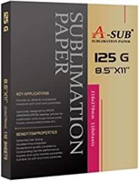 New A-SUB Sublimation Paper 8.5x11 Inches
