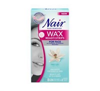 New Nair Wax Ready Strips for Face
