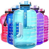 QuiFit Motivational Gallon Water Bottle, 1pk