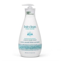 Live Clean Fresh Water Liquid Hand Soap Live