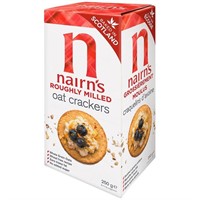 New 2 Packs- Nairns Roughly Milled Oat Crackers