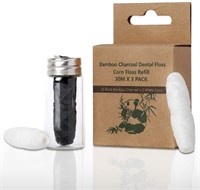 Biodegradable Bamboo Charcoal Dental Floss Mint
