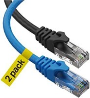 New Ultra Clarity 20ft Ethernet Cables CAT6 2pk