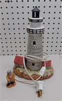 Lefton Hand-Painted Lighted Boston Lighthouse -