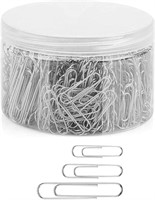 NEW - 700 Pcs Paper Clips, Assorted Sizes Jumbo