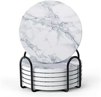 NEW - LIFVER Coasters for Drinks, White