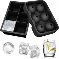 NEW - Ouddy Silicone Ice Cube Molds, Set of 2