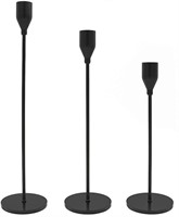 NEW - Gails Willing Set of 3 Matte Black Candle