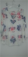 Women's floral long sleeve shirt (2XL)