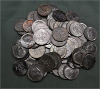 Approx. 84 US Kennedy silver clad half dollars