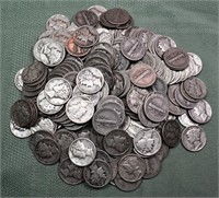 Approx. 150 US Mercury silver dimes