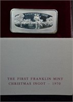 The First Franklin Mint Christmas Ingot - 1970; 10