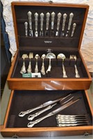 51pc. Stieff Carrollton 1961 monogrammed sterling