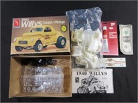 AMT, "1940 Willys Coupe/Pickup" 2 In 1 Build,
