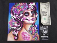 2013 Carissa Rose Art, Sugar Skull, 8" X 10"