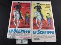 2 Vintage 1959 Italian Movie Posters, "La
