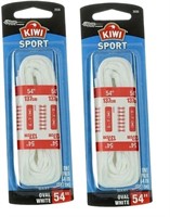 2 Pairs Whtite Oval 54" Long Laces