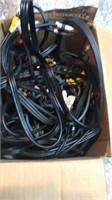 BOX OF ASSORTED CABLES