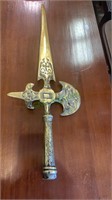 Decorative brass sword axe - made in Japan. About