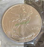 1 oz fine silver $1 dollar walking Liberty