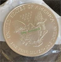 1 oz fine silver $1 dollar walking Liberty