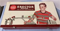 Vintage erector set with lots of parts and