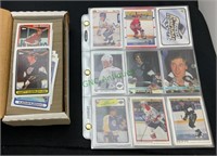 Hockey cards - 53 hockey cards, nine card